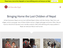 Tablet Screenshot of nextgenerationnepal.org